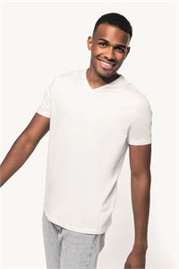 T-SHIRT MANICHE CORTE COLLO A V